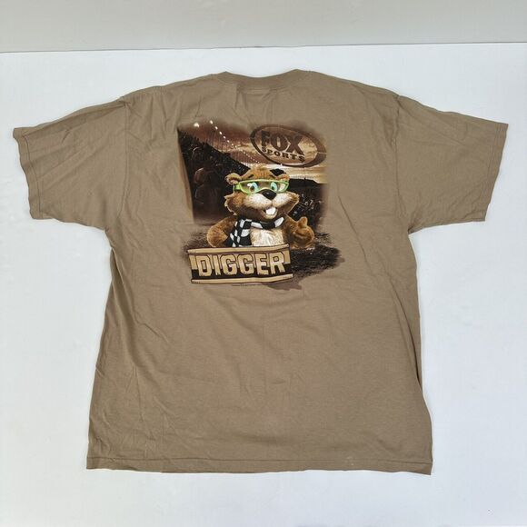 NASCAR Digger T-Shirt Sz XL Fox Sports '09 Double Sided Graphic Chase Authentics - Picture 4 of 12